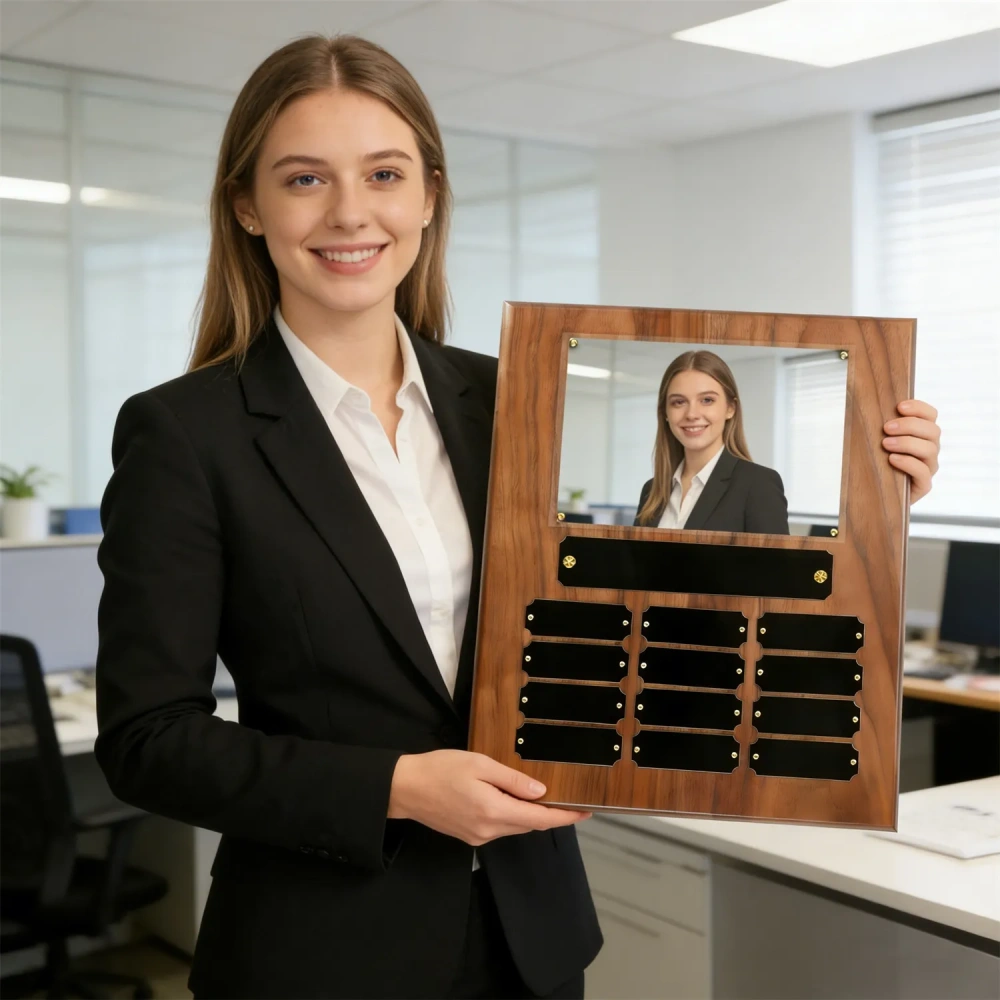 Perpetual Employee of the Month Award Plaque (12-Plate)
