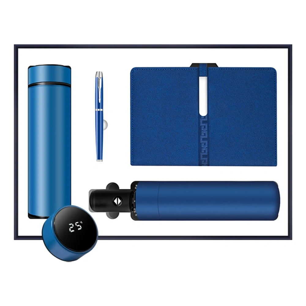 Deluxe 3-piece Business Notebook & Flask Set - Bulk Order