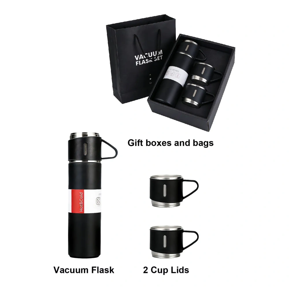 Stainless Steel Vacuum Flask & Cup Gift Set - Corporate Gift