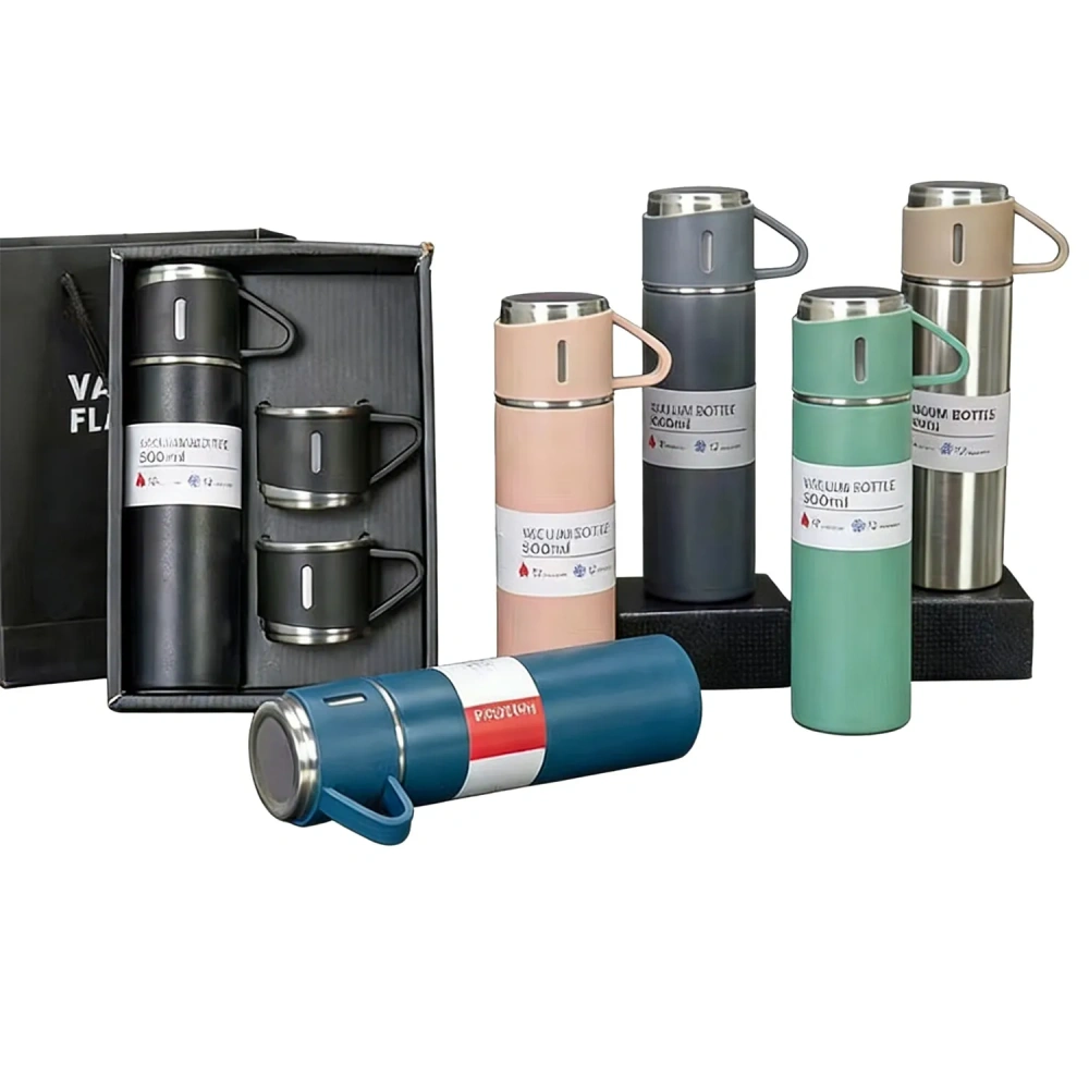 Stainless Steel Vacuum Flask & Cup Gift Set - Corporate Gift