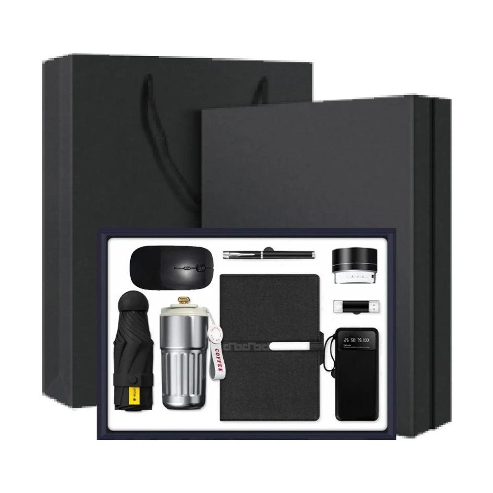 Premium Red 8-in-1 Corporate Executive Gift Set - Corporate Gift Set
