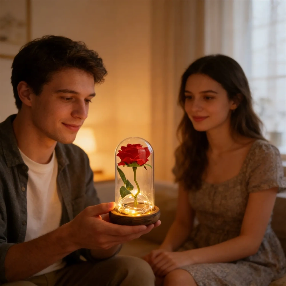 Preserved Rose & Scented Soap Flower Gift Box - Bulk Price