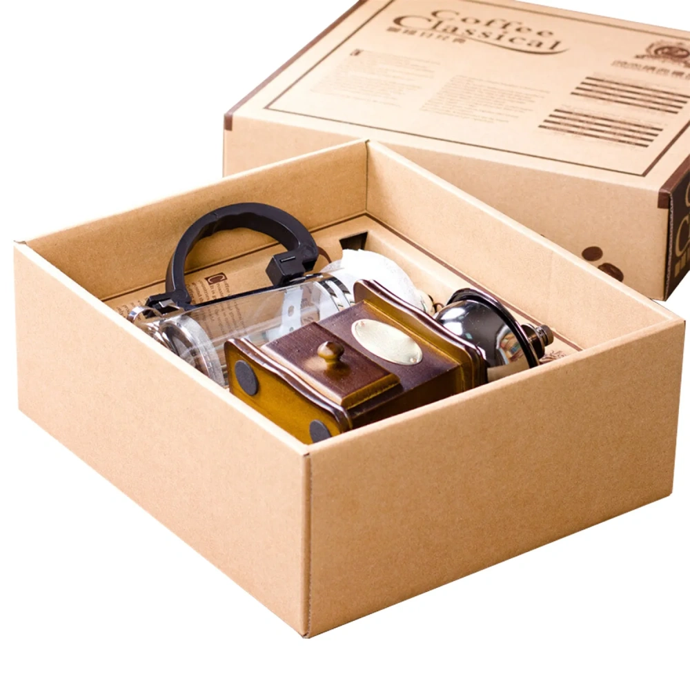 Vintage Manual Coffee Grinder & French Press Set - Customized