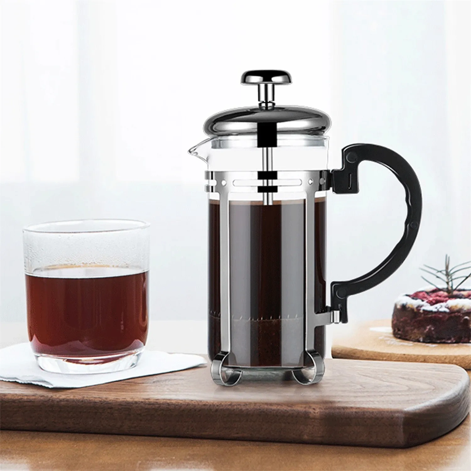 Vintage Manual Coffee Grinder & French Press Set - Customized