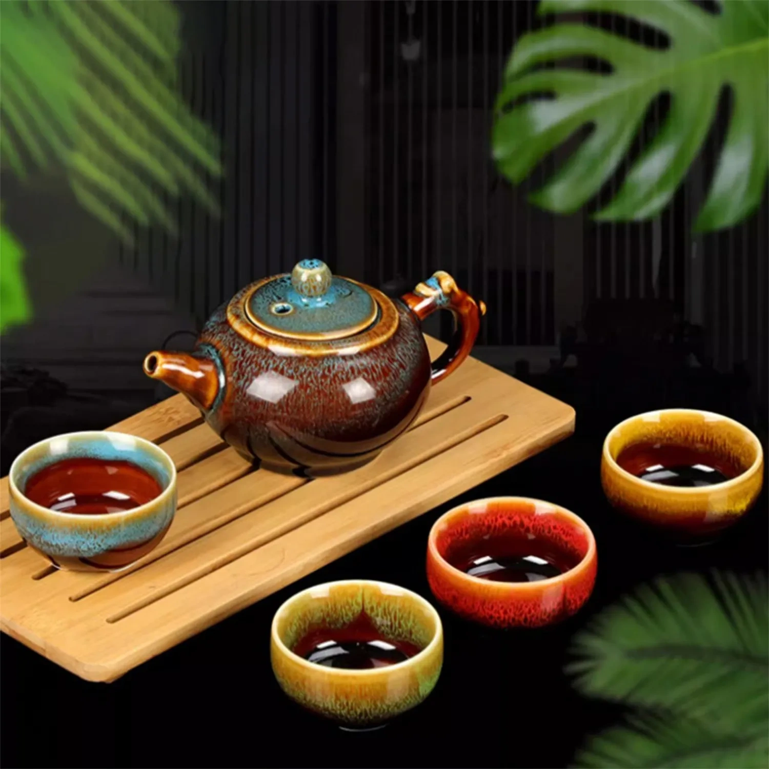 4-Tier Dragon Motif Chinese Tea Discovery Chest - Supplier