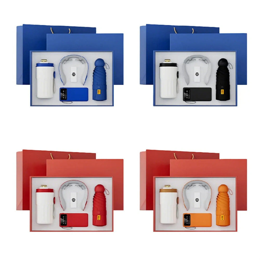 Executive Navy Blue Tech & Insulated Flask Set - Low MOQ