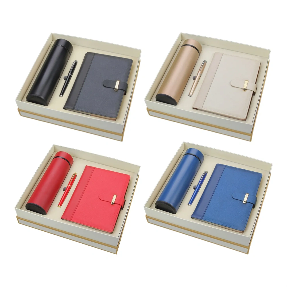 Premium 3-in-1 Executive Notebook & Flask Set - Low MOQ