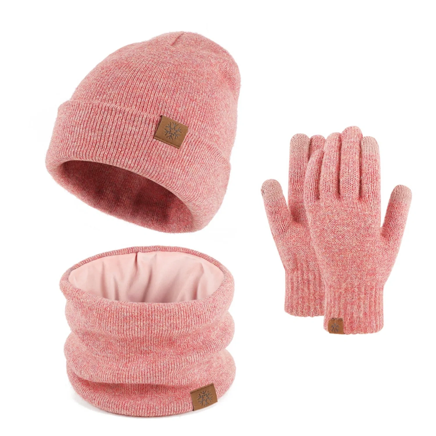Winter 3-in-1 Cozy Knit Scarf, Beanie & Glove Set - Corporate