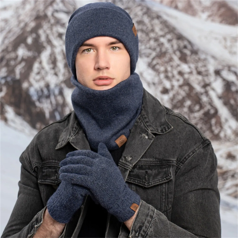 Winter 3-in-1 Cozy Knit Scarf, Beanie & Glove Set - Corporate