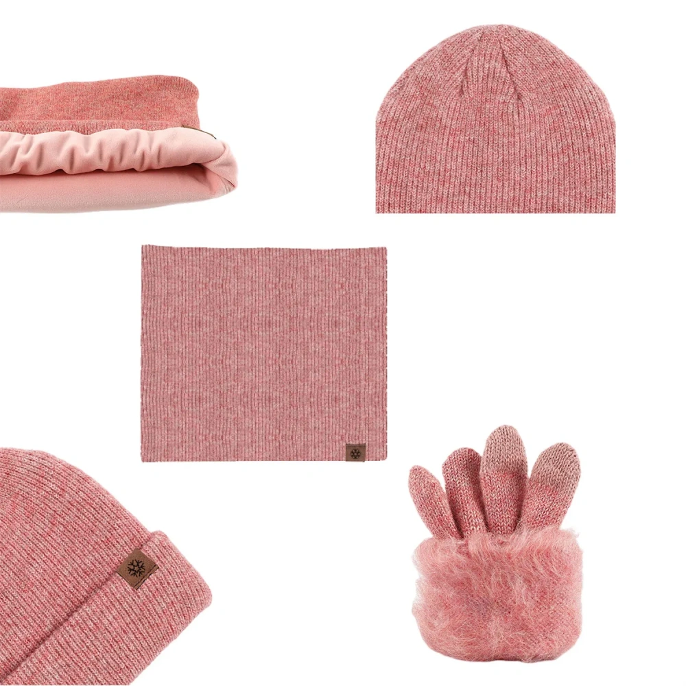 Winter 3-in-1 Cozy Knit Scarf, Beanie & Glove Set - Corporate