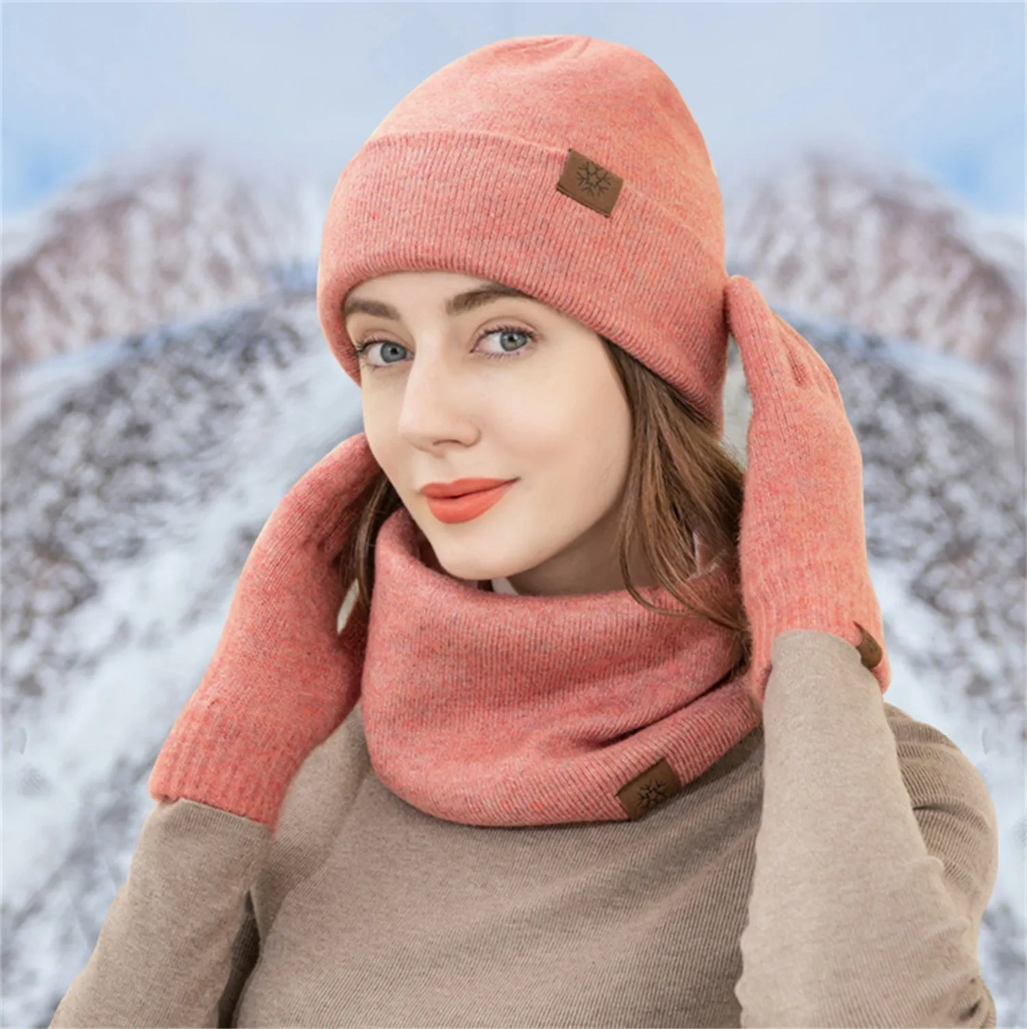 Winter 3-in-1 Cozy Knit Scarf, Beanie & Glove Set - Corporate
