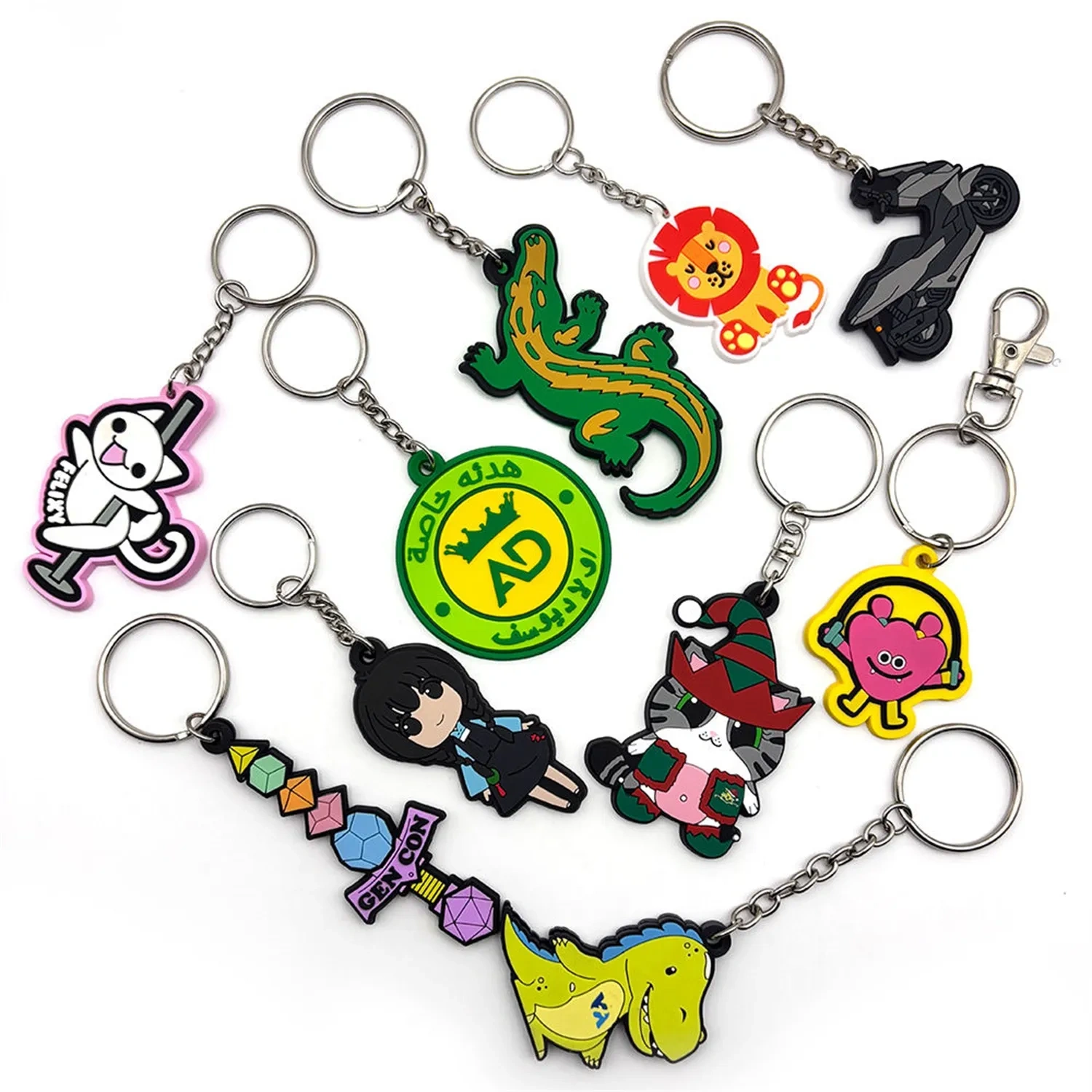 Custom Logo Silicone Keychains - Wholesale Supplier