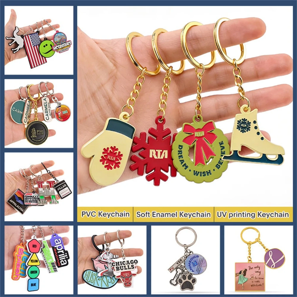 Custom Logo Silicone Keychains - Wholesale Supplier