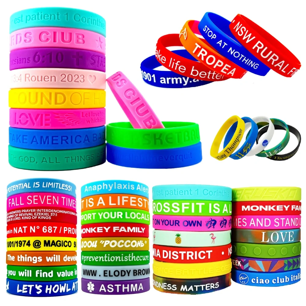 Custom Silicone Wristbands - Low MOQ Orders
