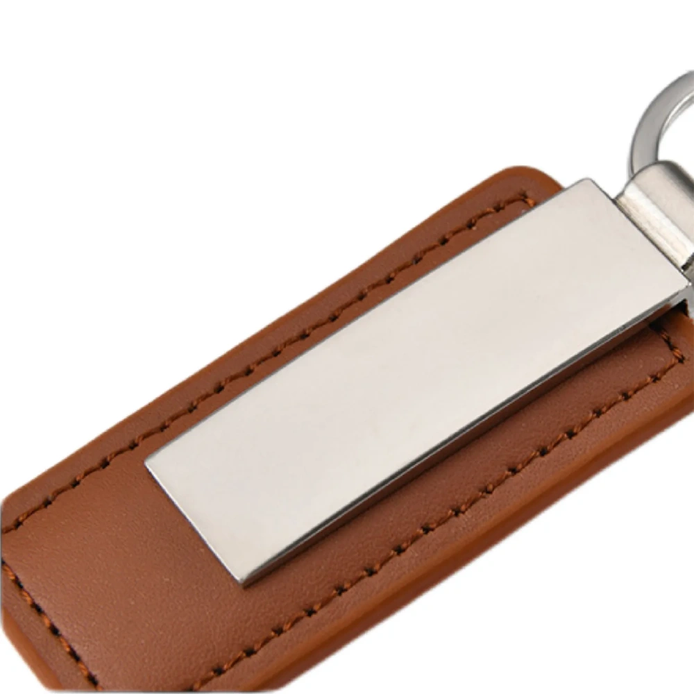 Branded Metal Leather Key Fob - Corporate Gift