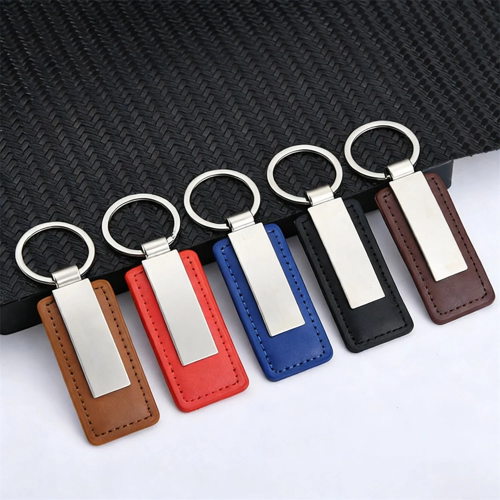 Branded Metal Leather Key Fob - Corporate Gift