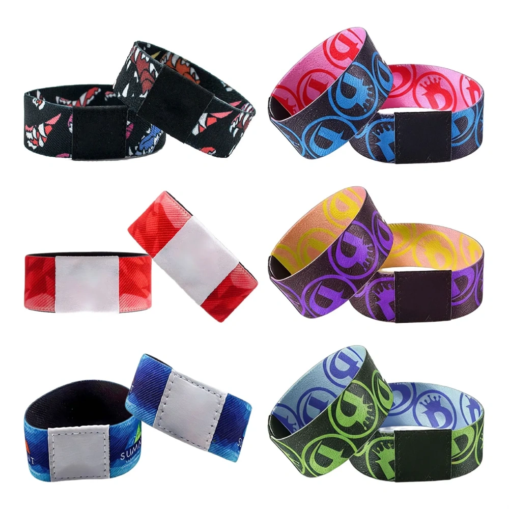 Custom Elastic Fabric Wristband - Low MOQ
