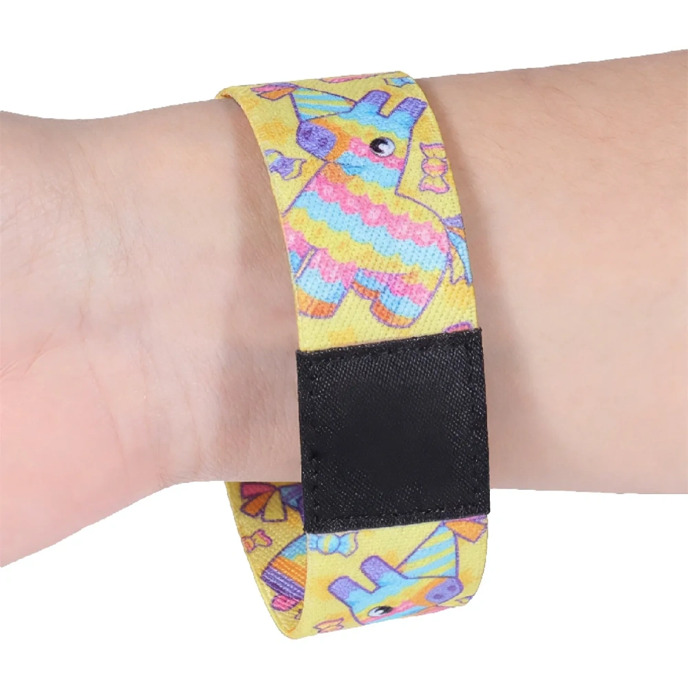 Custom Elastic Fabric Wristband - Low MOQ