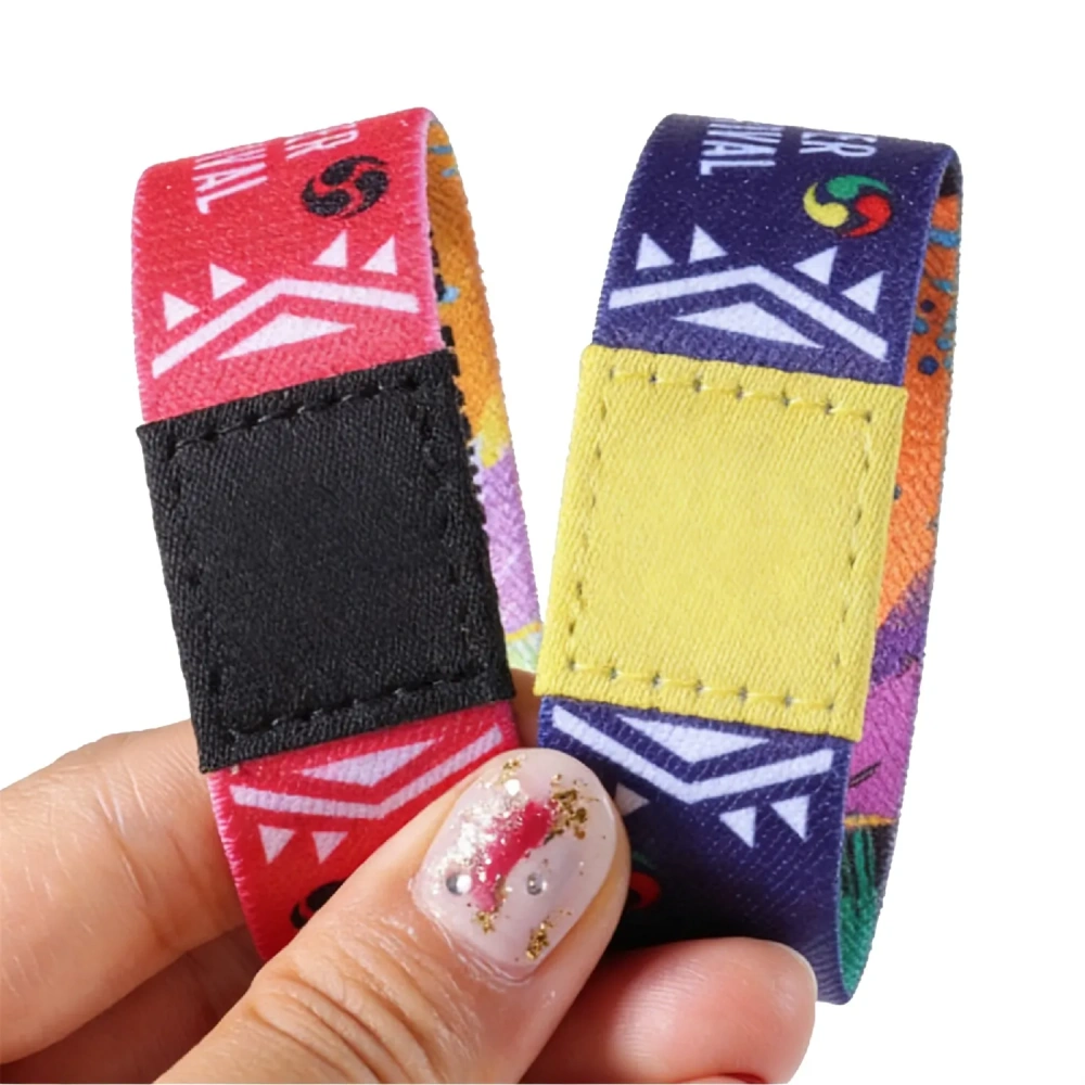 Custom Elastic Fabric Wristband - Low MOQ