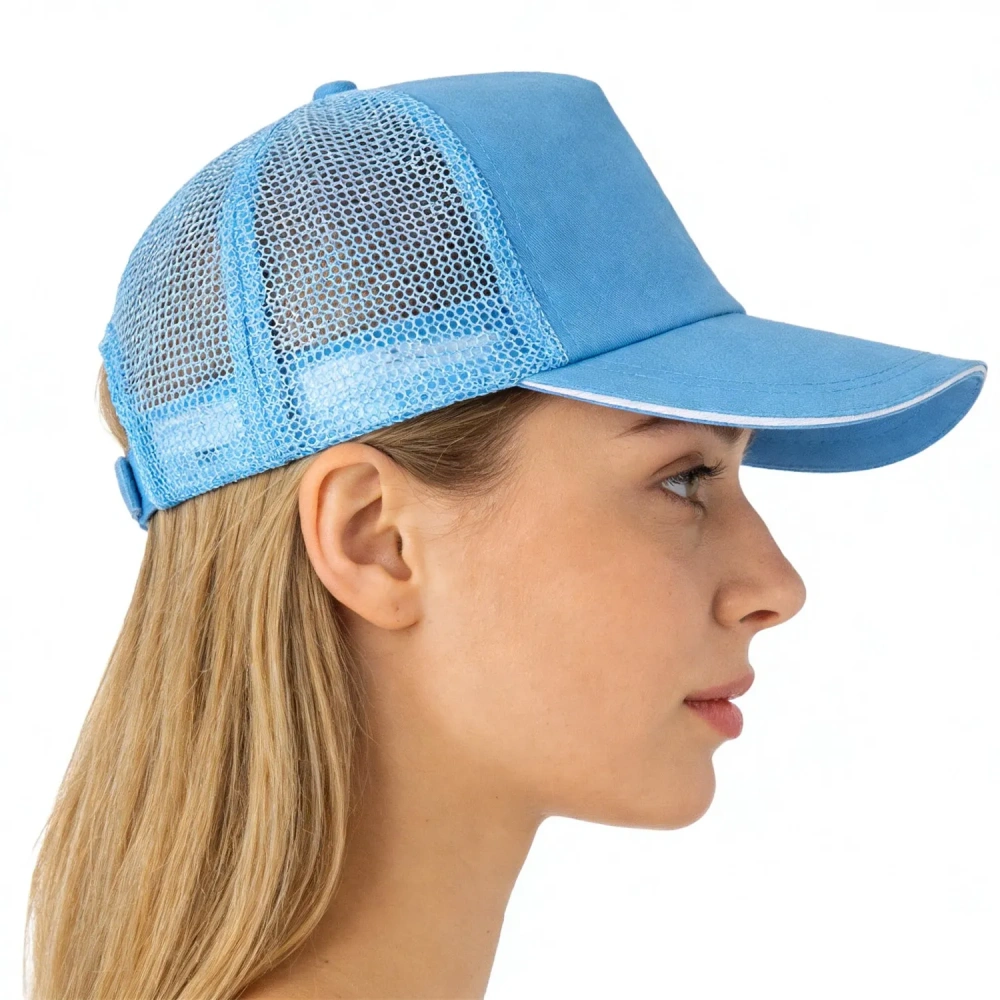5-Panel Mesh Trucker Hats - Bulk Promotional