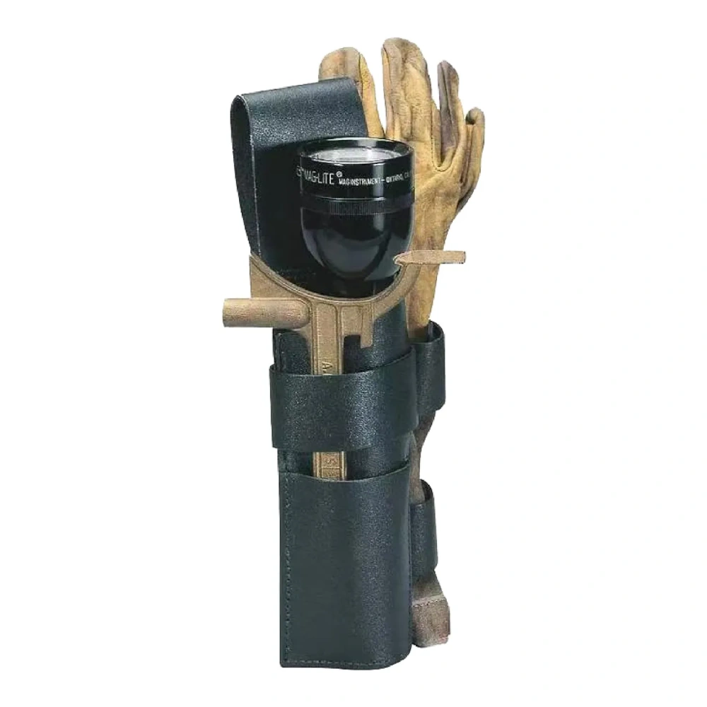 Leather Firefighter Gear Holder - Custom Logo