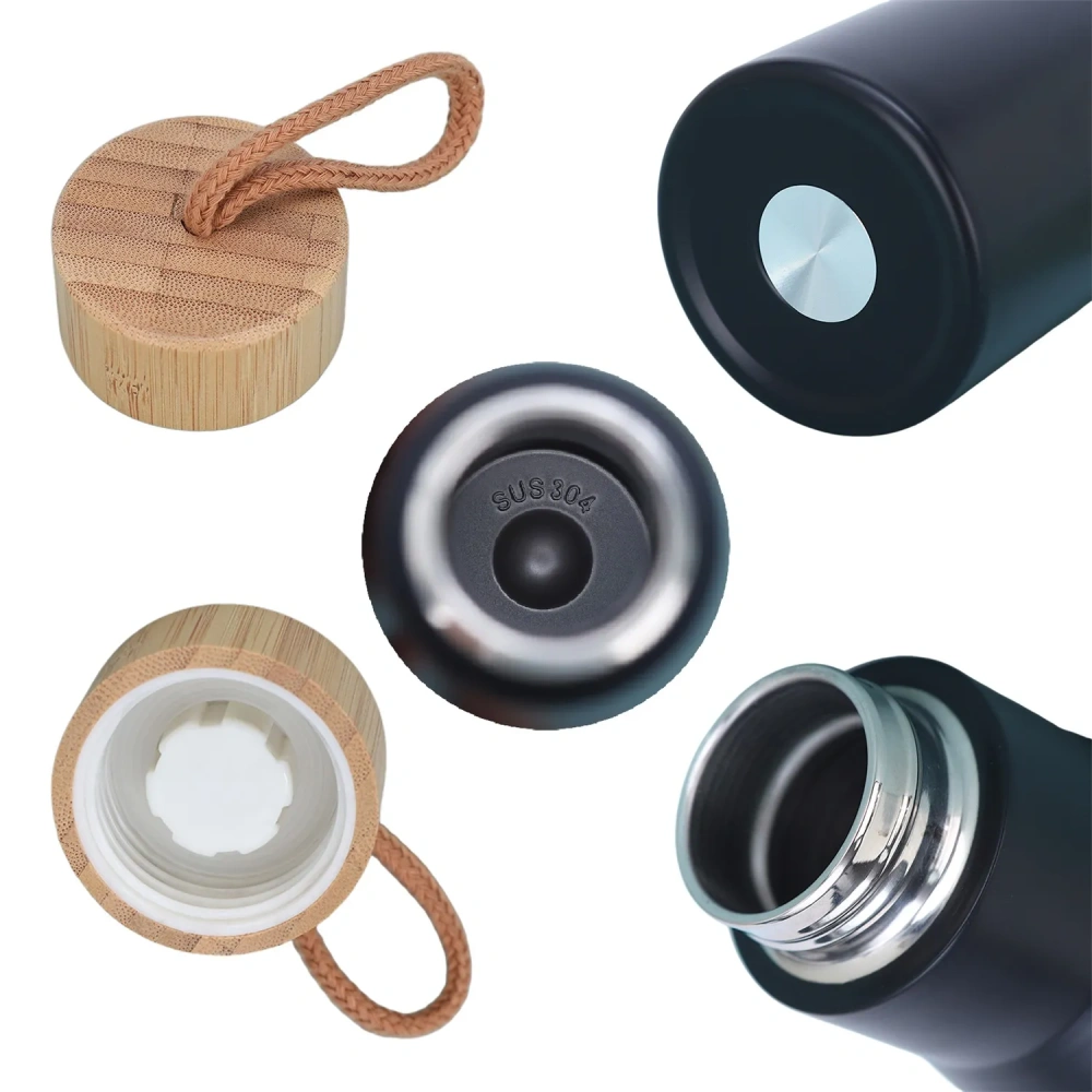 Sustainable Bamboo Lid SS Bottle - Eco-Friendly Gift