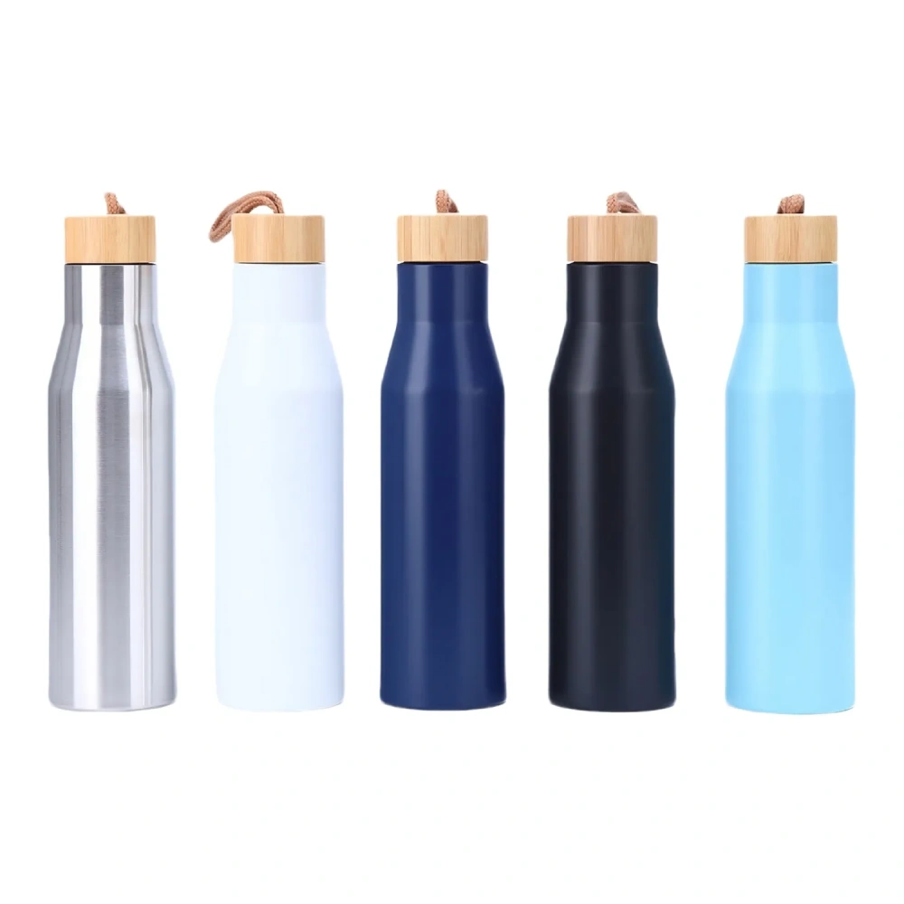 Sustainable Bamboo Lid SS Bottle - Eco-Friendly Gift