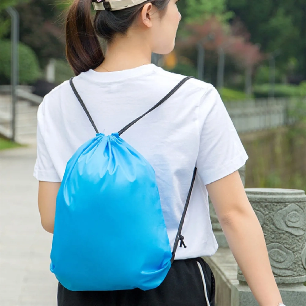 Blank Polyester Drawstring Bag - Wholesale Blank