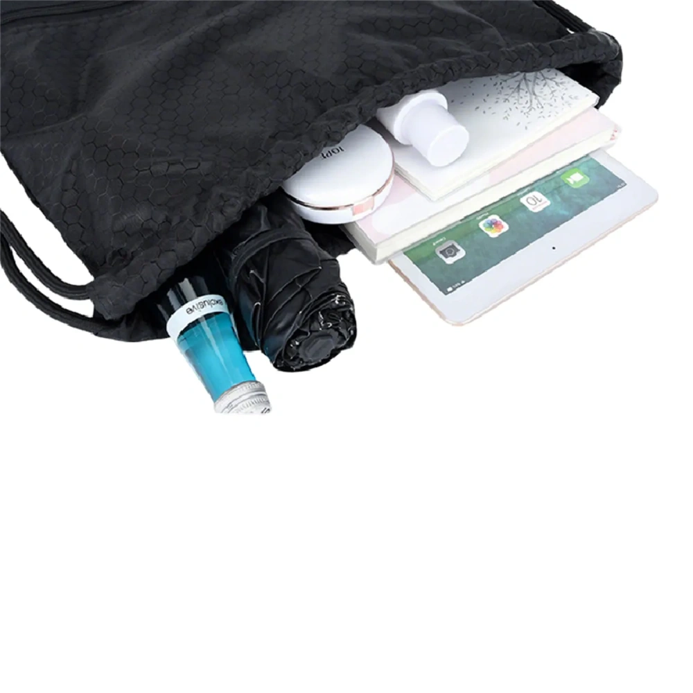 Drawstring Backpack with Zipper Pocket - Customized