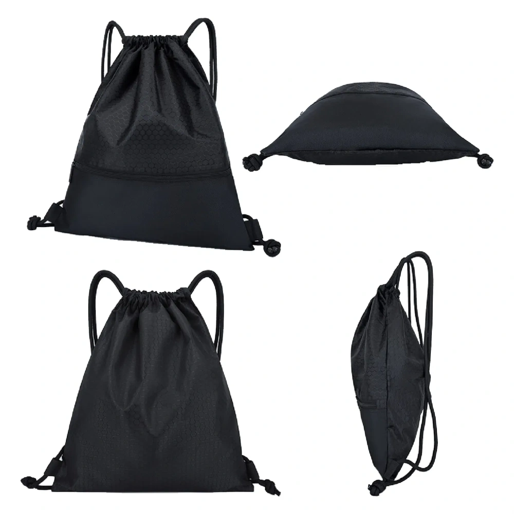 Drawstring Backpack with Zipper Pocket - Customized