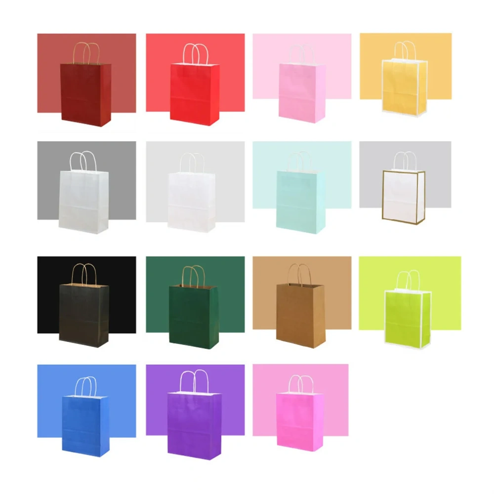 Recycled Brown Kraft Paper Shopping Bags - Bulk