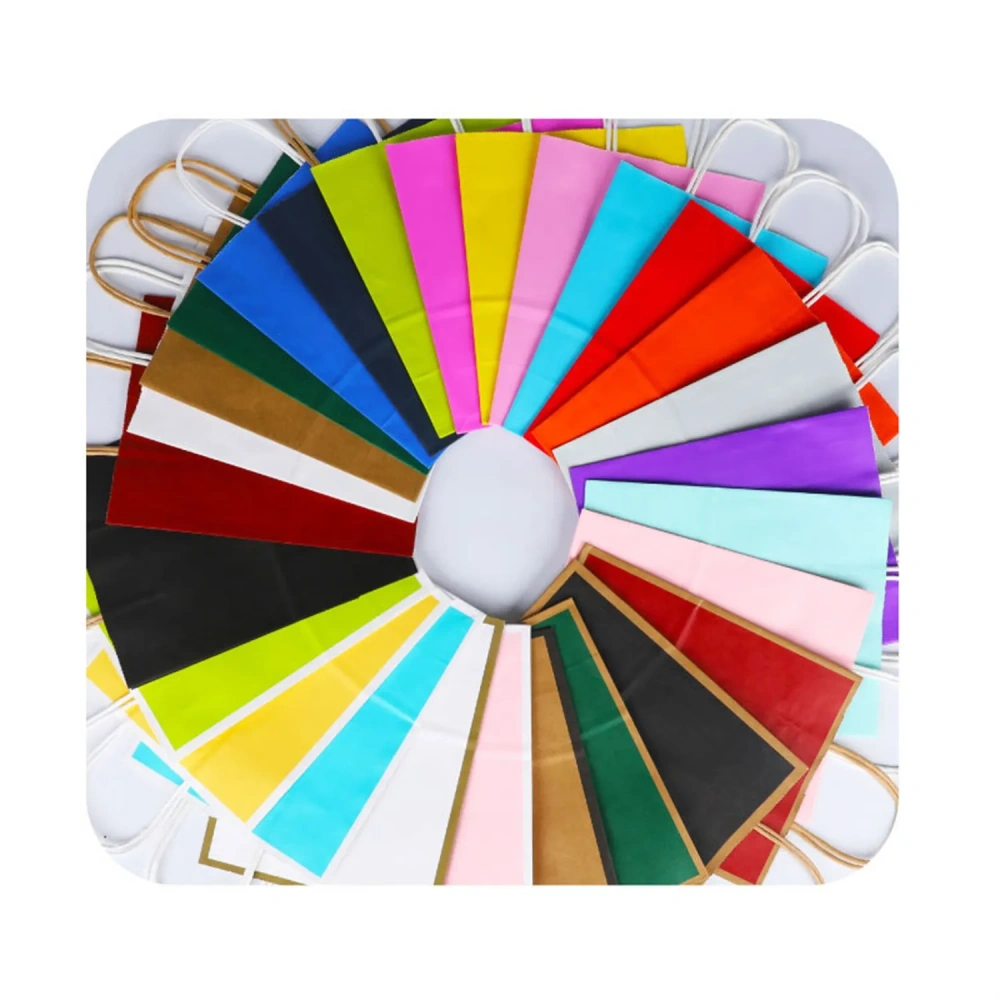 Recycled Brown Kraft Paper Shopping Bags - Bulk