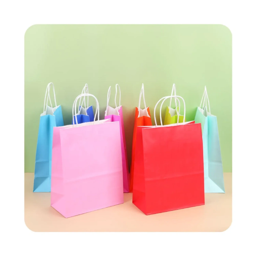 Recycled Brown Kraft Paper Shopping Bags - Bulk