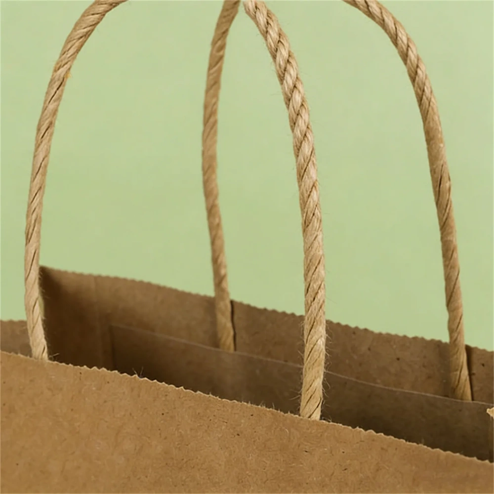 Recycled Brown Kraft Paper Shopping Bags - Bulk