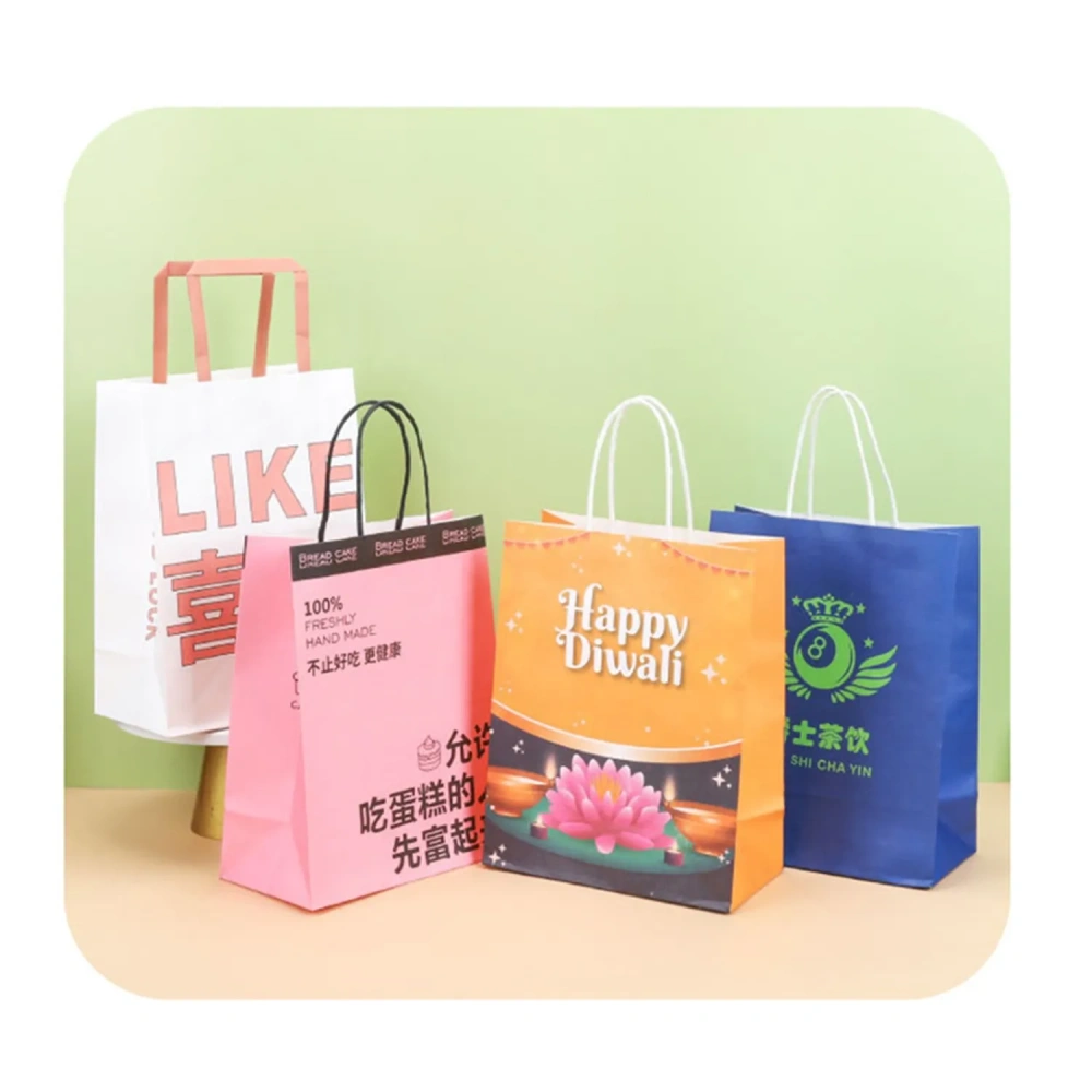 Kraft Paper Gift Bags - Bulk Promotional