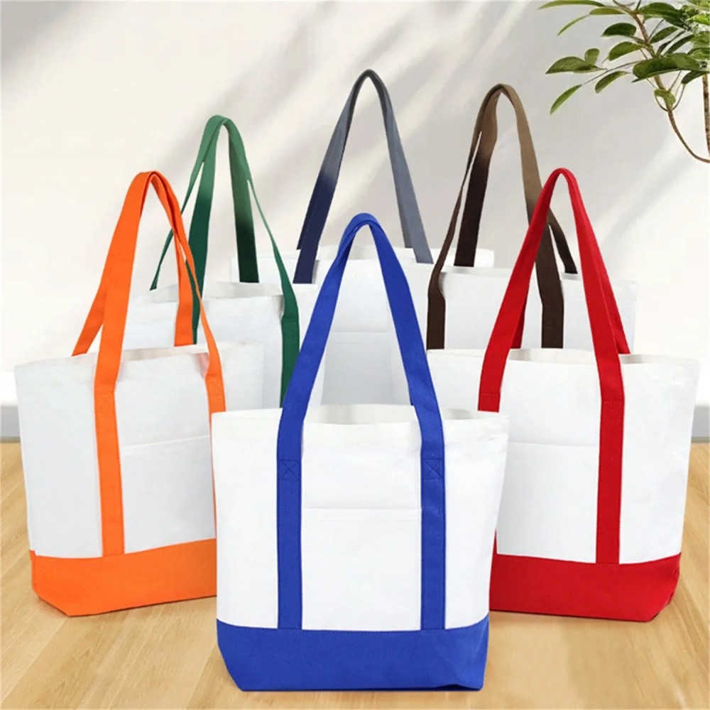 Cotton Canvas Tote Bags - Custom Print Low MOQ