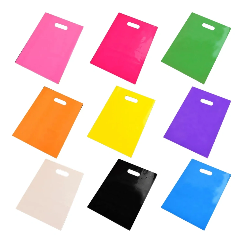 Plain Die-Cut Handle Plastic Bags - Bulk Order