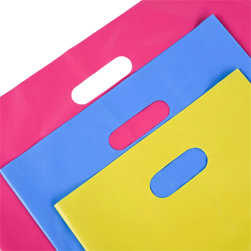 Plain Die-Cut Handle Plastic Bags - Bulk Order