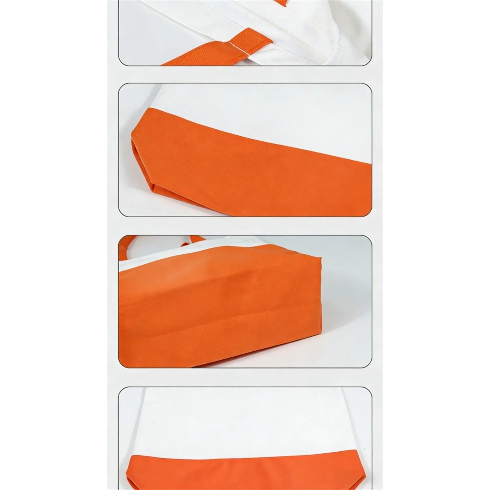 Two-Tone Cotton Canvas Totes - Customized