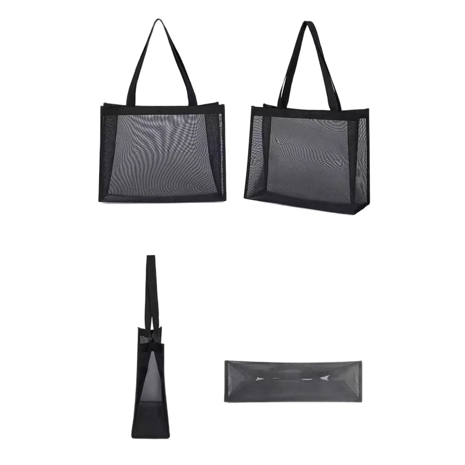 Plain Quick-Dry Mesh Tote Bags - Wholesale