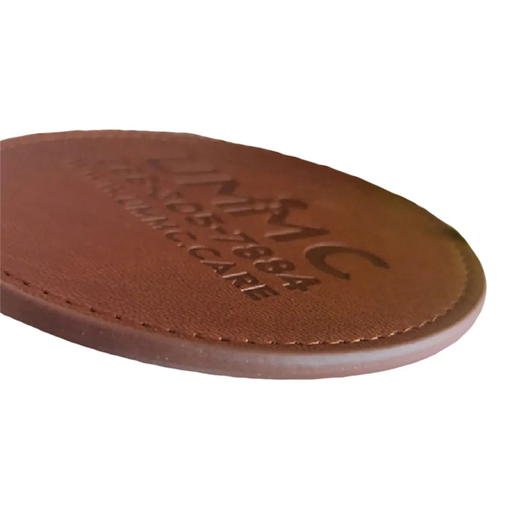 Round Leather/PU Coaster - Personalized Logo