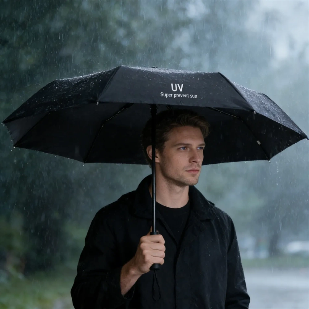 Automatic Compact Umbrella - Custom Logo