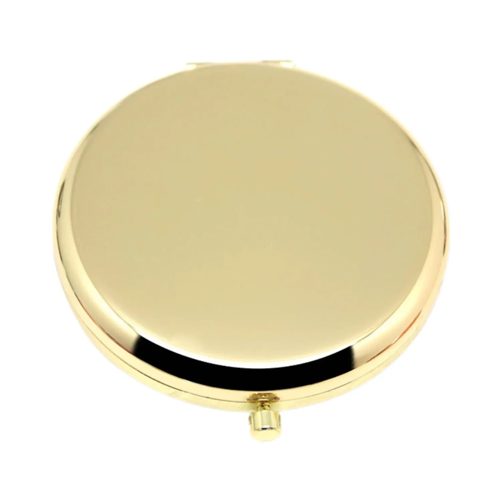 Gold Metal Compact Mirror - Premium Personalized