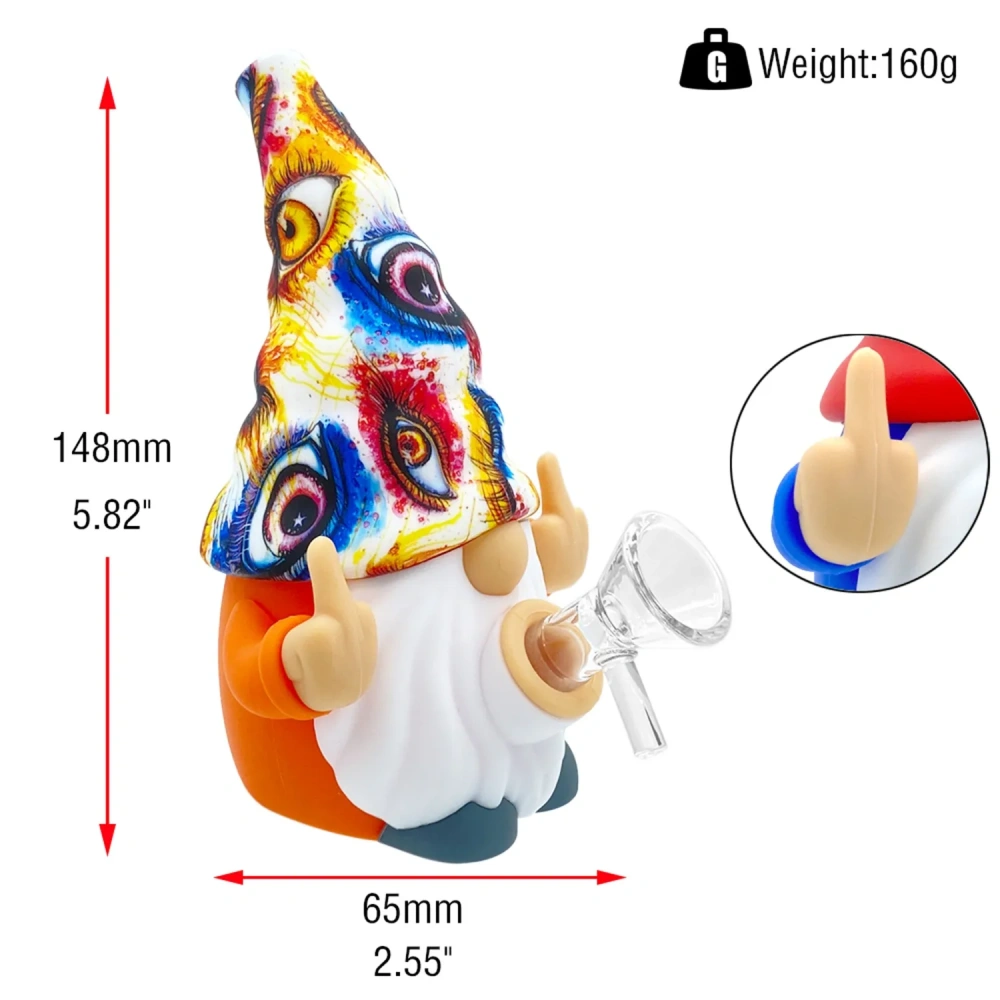 Gnome Silicone Water Pipe - Smoke Shop Wholesale