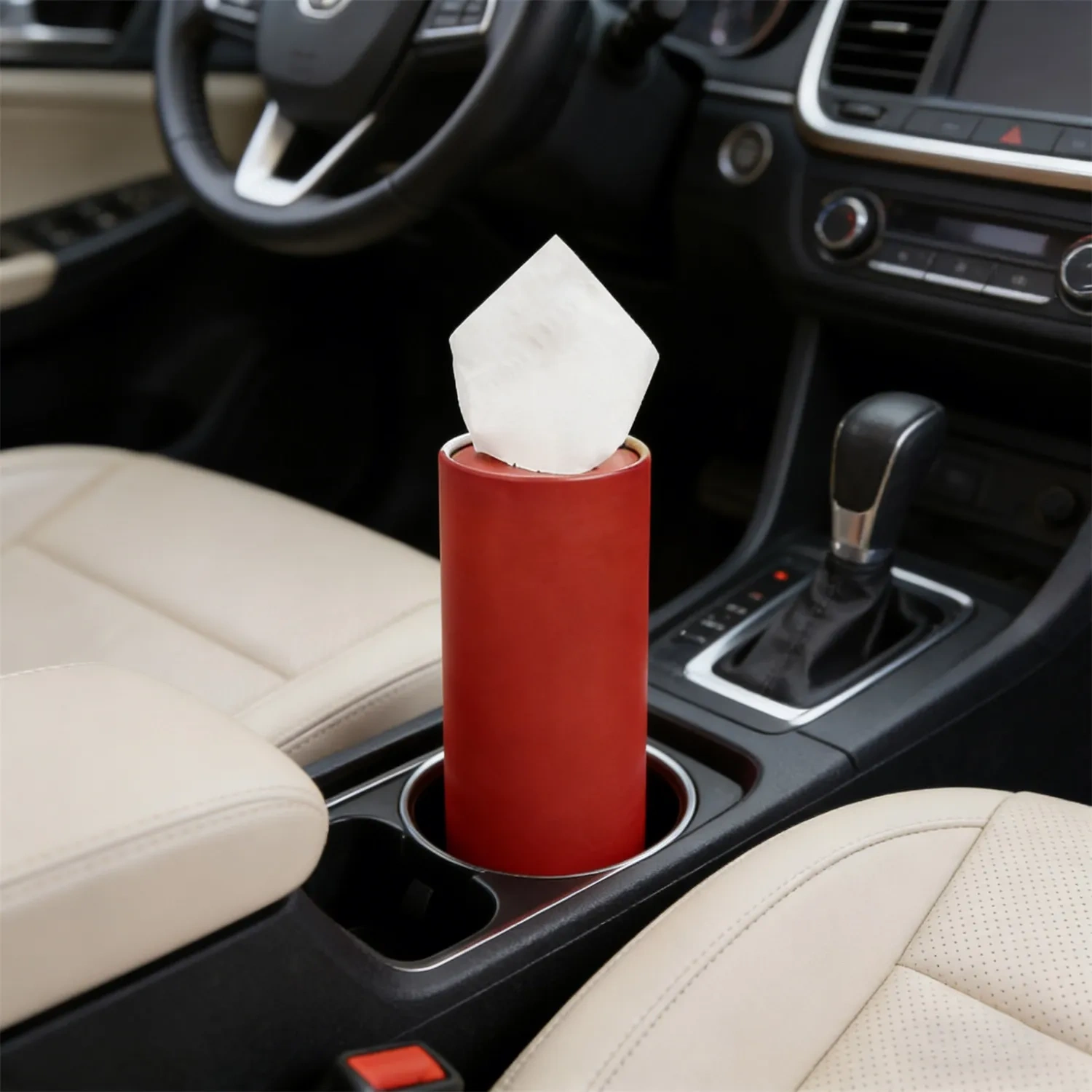 Cylindrical Car Tissue Dispenser - Auto Wholesale