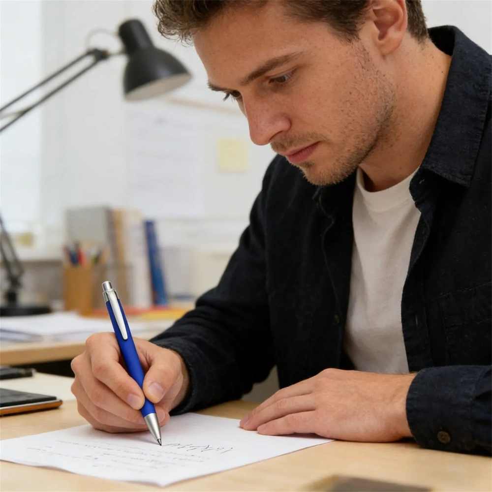 Click-Action Plastic Ballpoint Pen - Bulk Order