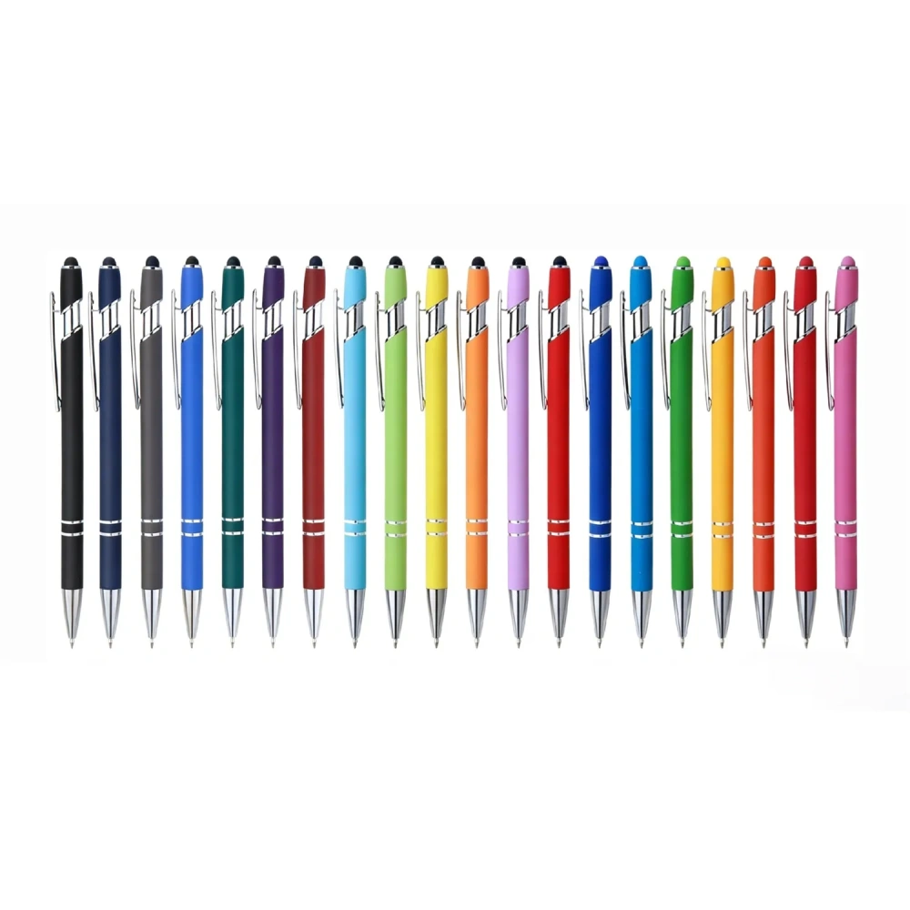 2-in-1 Metal Stylus Ballpoint Pen - Custom Logo