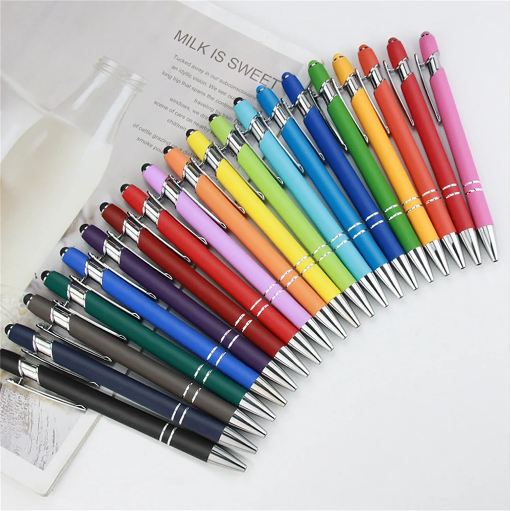 2-in-1 Metal Stylus Ballpoint Pen - Custom Logo