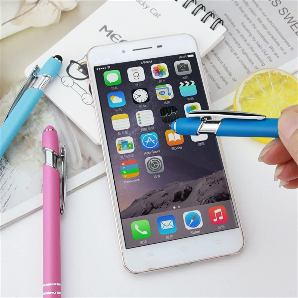 2-in-1 Metal Stylus Ballpoint Pen - Custom Logo