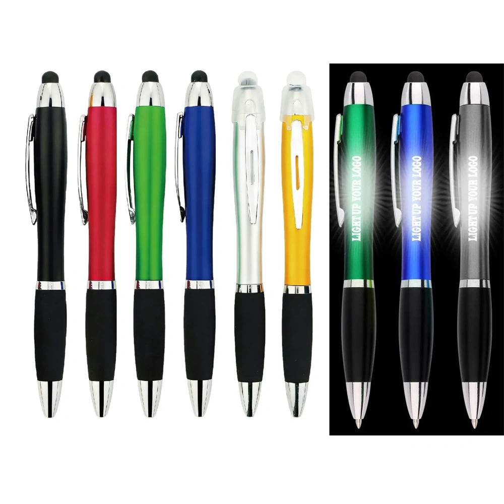 Metallic LED Light-Up Stylus Pen - Low MOQ